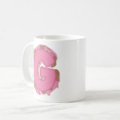 Koffie Letter G: Monogram Initiaal Koffiemok (Voorkant links)