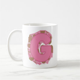 Koffie Letter G: Monogram Initiaal Koffiemok