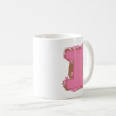 Koffie Letter I: Monogram Initiaal Koffiemok (Voorkant rechts)