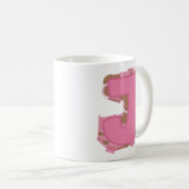 Koffie Letter J: Initiaal Monogram Koffiemok (Voorkant rechts)