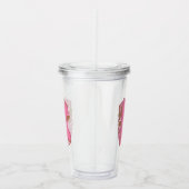 Koffie Letter K: Monogram Initiaal Acryl Drinkbeker (Rechts)