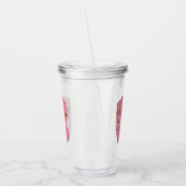 Koffie Letter K: Monogram Initiaal Acryl Drinkbeker (Links)