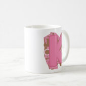 Koffie Letter K: Monogram Initiaal Koffiemok (Voorkant rechts)
