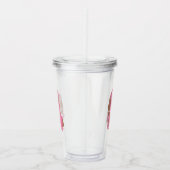 Koffie Letter L: Monogram Initiaal Acryl Drinkbeker (Rechts)