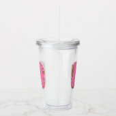 Koffie Letter M: Monogram Initiaal Acryl Drinkbeker (Rechts)