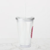 Koffie Letter N: Monogram Initiaal Acryl Drinkbeker (Rechts)
