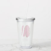 Koffie Letter N: Monogram Initiaal Acryl Drinkbeker (Achterkant)