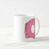 Koffie Letter O: Monogram Initiaal Koffiemok (Voorkant rechts)