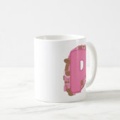 Koffie Letter P: Initiaal Monogram Koffiemok (Voorkant rechts)