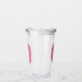Koffie Letter Q: Monogram Initiaal Acryl Drinkbeker (Rechts)