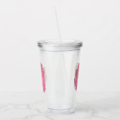 Koffie Letter Q: Monogram Initiaal Acryl Drinkbeker (Links)