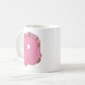 Koffie Letter R: Monogram Initiaal Koffiemok (Voorkant links)