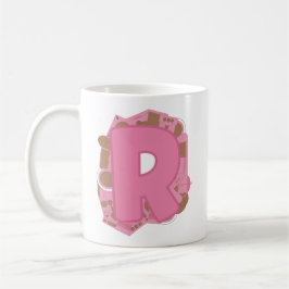 Koffie Letter R: Monogram Initiaal Koffiemok