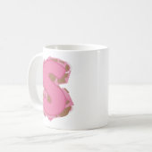Koffie Letter S: Monogram Initiaal Koffiemok (Voorkant links)
