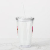 Koffie Letter T: Monogram Initiaal Acryl Drinkbeker (Links)