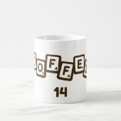 Koffie Letter Tegels Mok (Center)