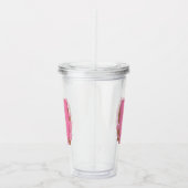 Koffie Letter U: Monogram Initiaal Acryl Drinkbeker (Rechts)