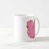 Koffie Letter V: Initiaal Monogram Koffiemok (Voorkant rechts)