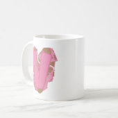 Koffie Letter V: Initiaal Monogram Koffiemok (Voorkant links)