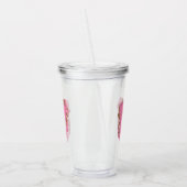 Koffie Letter V: Monogram Initiaal Acryl Drinkbeker (Links)