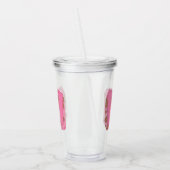 Koffie Letter W: Monogram Initiaal Acryl Drinkbeker (Links)
