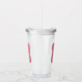 Koffie Letter X: Monogram Initiaal Acryl Drinkbeker (Rechts)