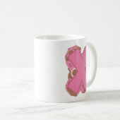 Koffie Letter X: Monogram Initiaal Koffiemok (Voorkant rechts)