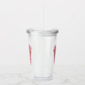 Koffie Letter Y: Monogram Initiaal Acryl Drinkbeker (Rechts)