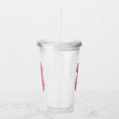 Koffie Letter Z: Monogram Initiaal Acryl Drinkbeker (Rechts)
