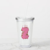Koffie Letter Z: Monogram Initiaal Acryl Drinkbeker (Achterkant)