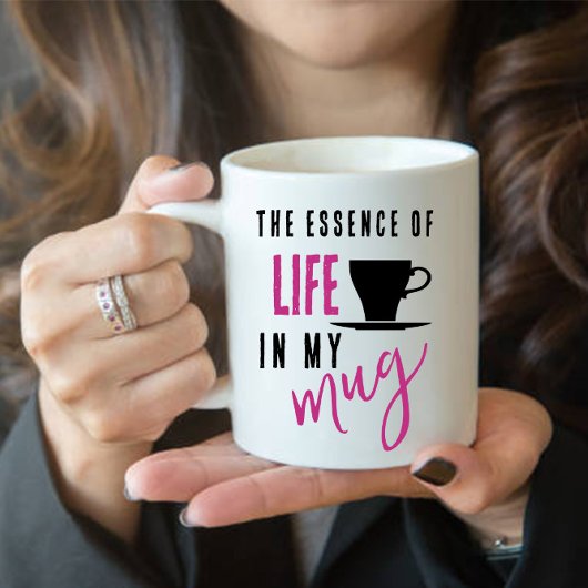 Koffie Levens Spreuk Mok