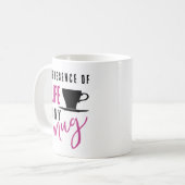 Koffie Levens Spreuk Mok (Voorkant links)
