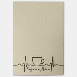 Koffie Levenslang 4x6 Post-it® Notes
