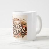 Koffie Liefde Bloemig Grote Koffiekop (Voorkant rechts)