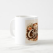 Koffie Liefde Bloemig Koffiemok (Voorkant links)