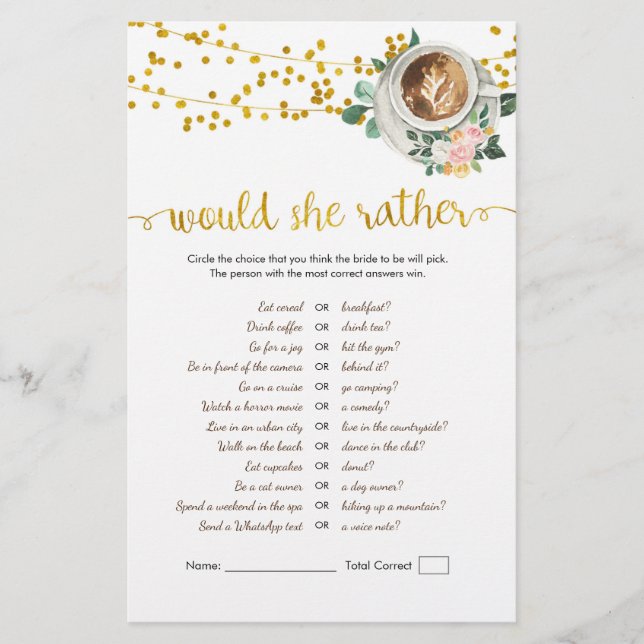 Koffie-liefde breekt zou ze een vrij spel zijn (Voorkant)