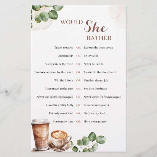 Koffie-liefde breekt zou ze een vrij spel zijn (Voorkant)