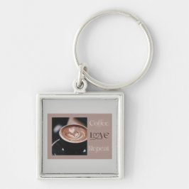 Koffie LIEFDE Herhaal – Modern Koffieliefhebber Ca Sleutelhanger