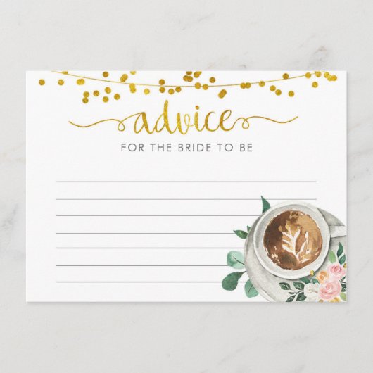 Koffie Liefde is Advies voor de aanstaande bruid (Voorkant)