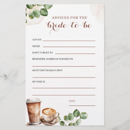 Koffie Liefde is Brouwen Advies Bruid Om Game Te Z (Voorkant)