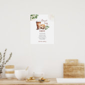 Koffie Liefde is Brouwen Zeg niet Bruid Spel Teken Poster (Keuken)