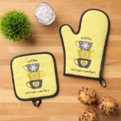 Koffie Liefde: Keuken Pottenhouder Set (Top down)