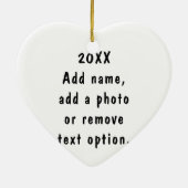 Koffie liefde koffie hart keramisch ornament (Achterkant)