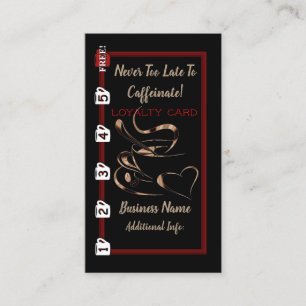 Koffie Liefde Loyaliteit Kaart 2 Klantenkaartje