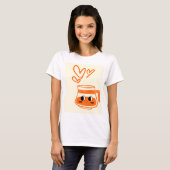 Koffie liefde t-shirt (Voorkant volledig)