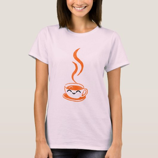 Koffie liefde t-shirt (Voorkant)