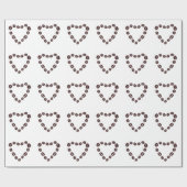 Koffie-liefdesbrood Cadeaupapier (Vlak)
