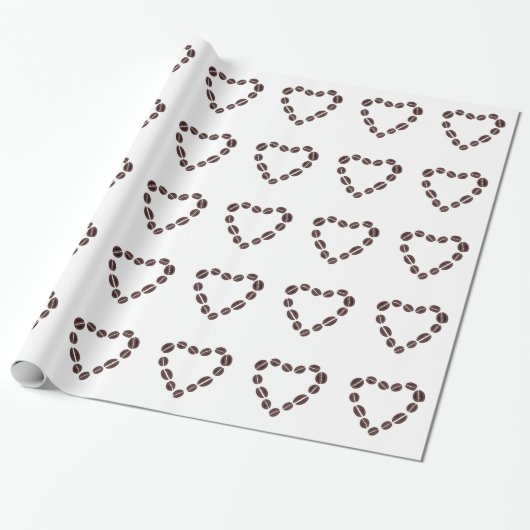 Koffie-liefdesbrood Cadeaupapier (Uitgerold)