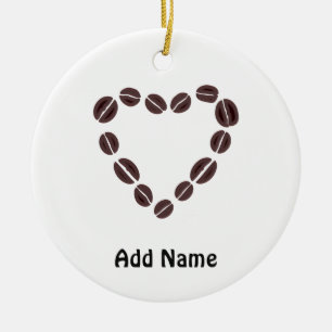 Koffie-liefdesbrood Keramisch Ornament