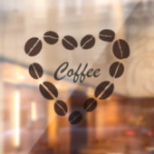 Koffie-liefdesbrood Raamsticker (Vel 2)